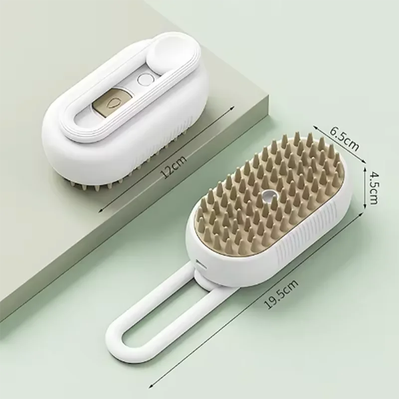 Hot Cat Dog Pet Spray Massage Brush One Button Steam Spray Folding Rotatable Floating Hair Bath Hair Removal Brush Comb