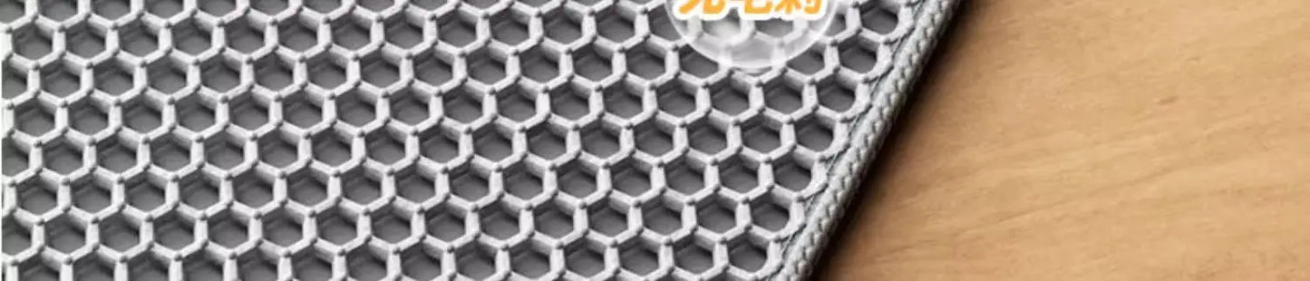 Extra Large Cat Litter Mat Heavy Duty Waterproof 2 Layer Non Slip Washable Pet Floor Protector Litter Box Sand Stopper