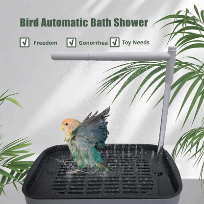 USB Electric Bird Bath Fountain - Automatic Circulating Water Bathtub for Parrots