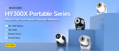 Magcubic Projector HY300 Pro 4K Dual Wifi6 290ANSI BT5.0 1080P 1280*720P Home Cinema Outdoor Projetor