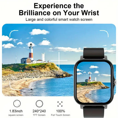 KESHUYOU 2025 New Smart Watch Bluetooth Talking Blood Oxygen/Blood Pressure Monitor Smart Watch for Women Men Holiday Gift