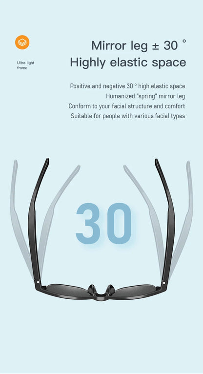 Touch Based Intelligent Bluetooth Glasses with Bone Conduction For Outdoor Sports Calls Sunglasses Business Wireless Headphones