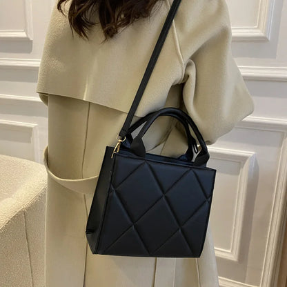 Fashion Plaid Crossbody Handbag - Large Capacity Shoulder Bag for Women