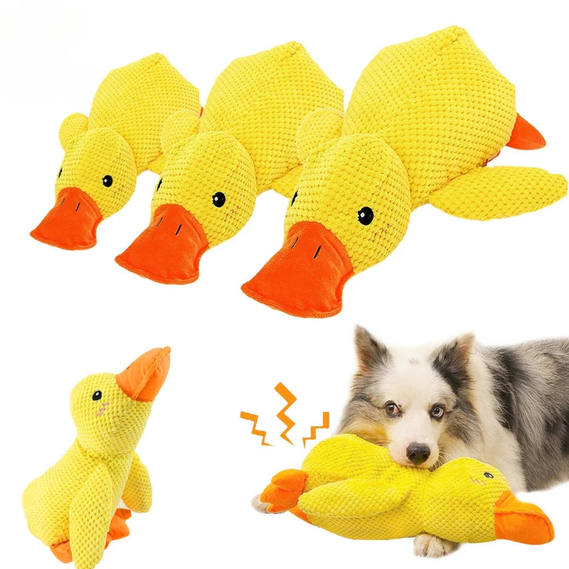Calming Duck Plush Toy - Squeaky Comfort Toy for Anxious Dogs & Puppies