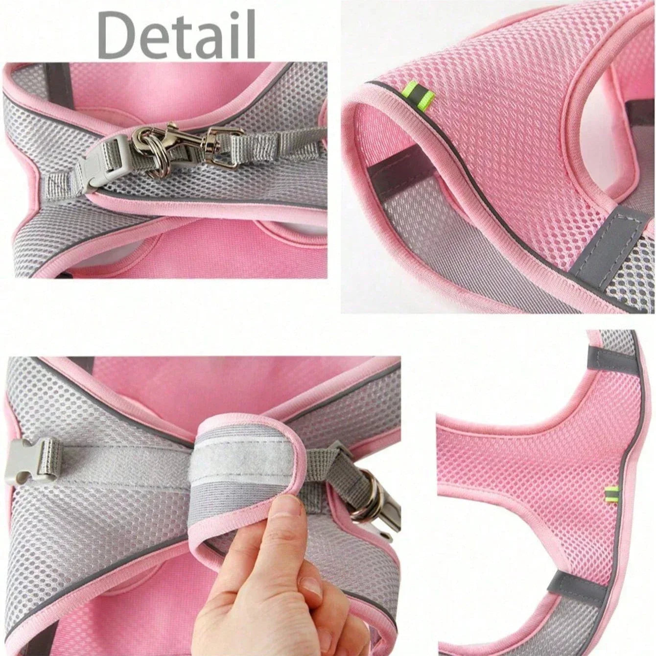 Escape-Proof Dog Harness and Leash Set for Small Dogs Cats Puppy Harness Vest Reflective Kitten Walking Lead Leash Pet Supplies
