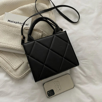 Fashion Plaid Crossbody Handbag - Large Capacity Shoulder Bag for Women