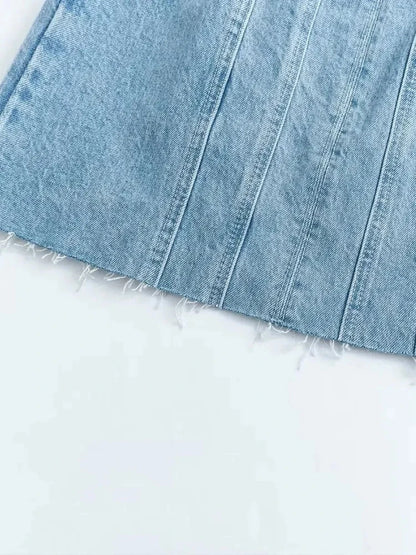 Nlzgmsj Sexy Blue Denim Sheath Mini Party Dress Women Y2K Street Style Jeans Tube Backless Bodycon Dress Fashion 2024 Vestidos