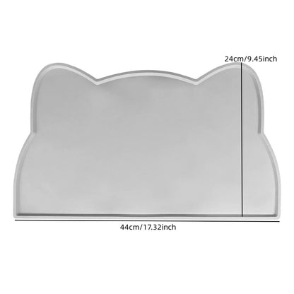 Silicone Pet Feeding Mat - Non-Slip Waterproof Food Bowl Placemat