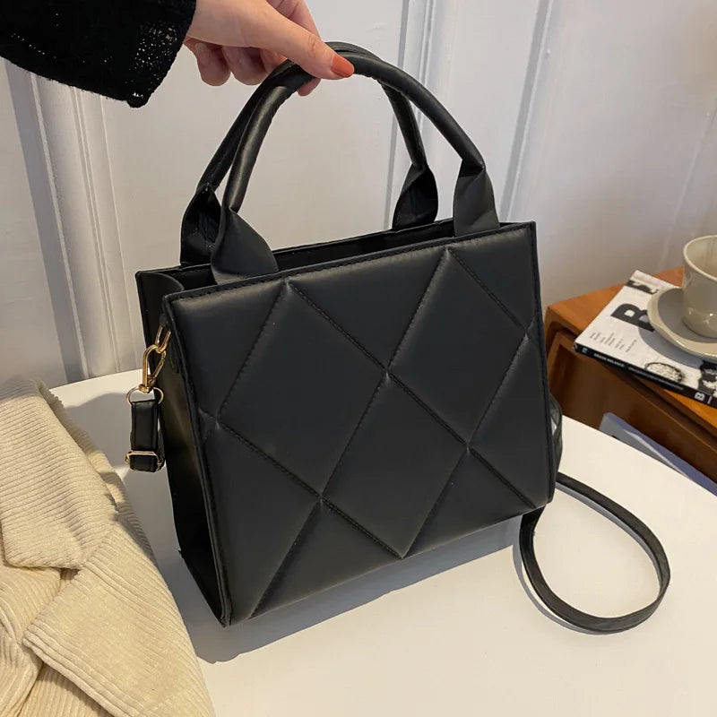 Fashion Plaid Crossbody Handbag - Large Capacity Shoulder Bag for Women