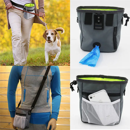 Dog Training Treat Pouch - Hands-Free Crossbody Bag for Dog Walking