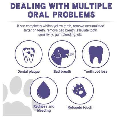 Pet Dental Care Gel Pen - Fresh Breath & Tartar Control for Dogs & Cats