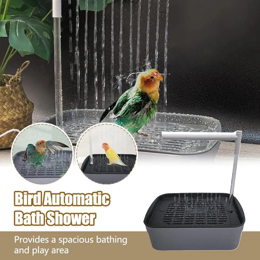 USB Electric Bird Bath Fountain - Automatic Circulating Water Bathtub for Parrots