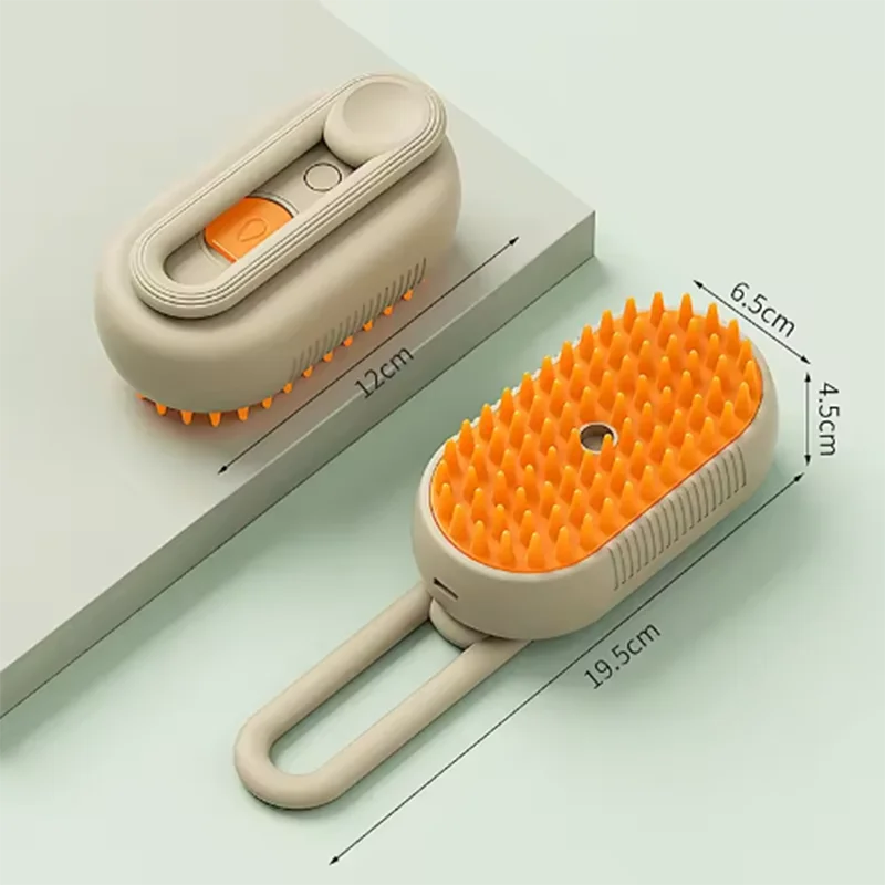 Hot Cat Dog Pet Spray Massage Brush One Button Steam Spray Folding Rotatable Floating Hair Bath Hair Removal Brush Comb