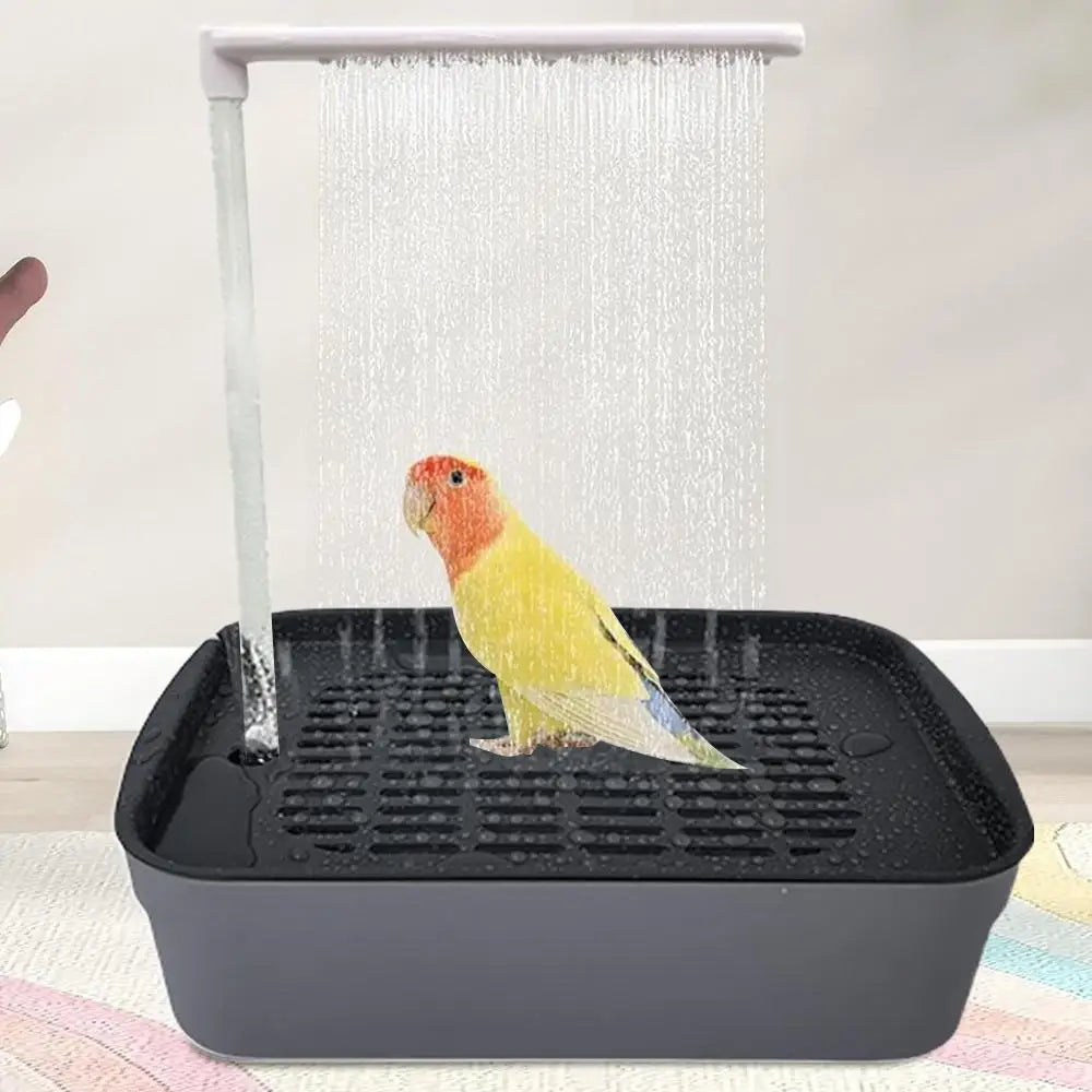 USB Electric Bird Bath Fountain - Automatic Circulating Water Bathtub for Parrots