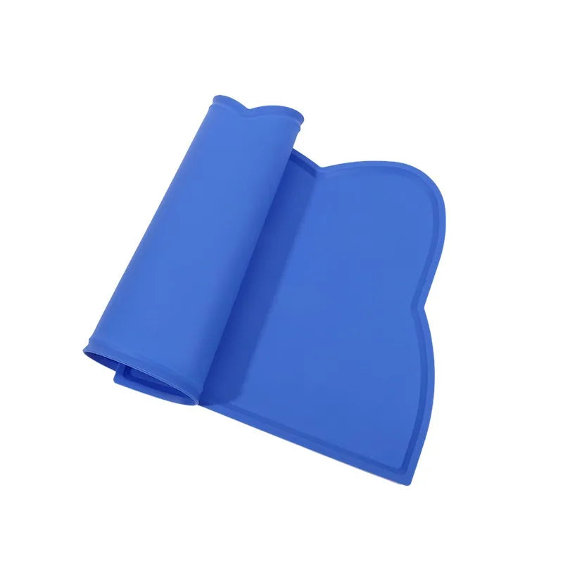 Silicone Pet Feeding Mat - Non-Slip Waterproof Food Bowl Placemat