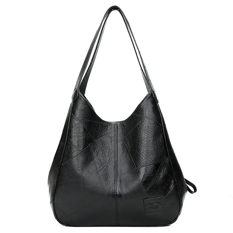 Women's Lightweight Leather Shoulder Bag - Trendy Summer Travel Bag
