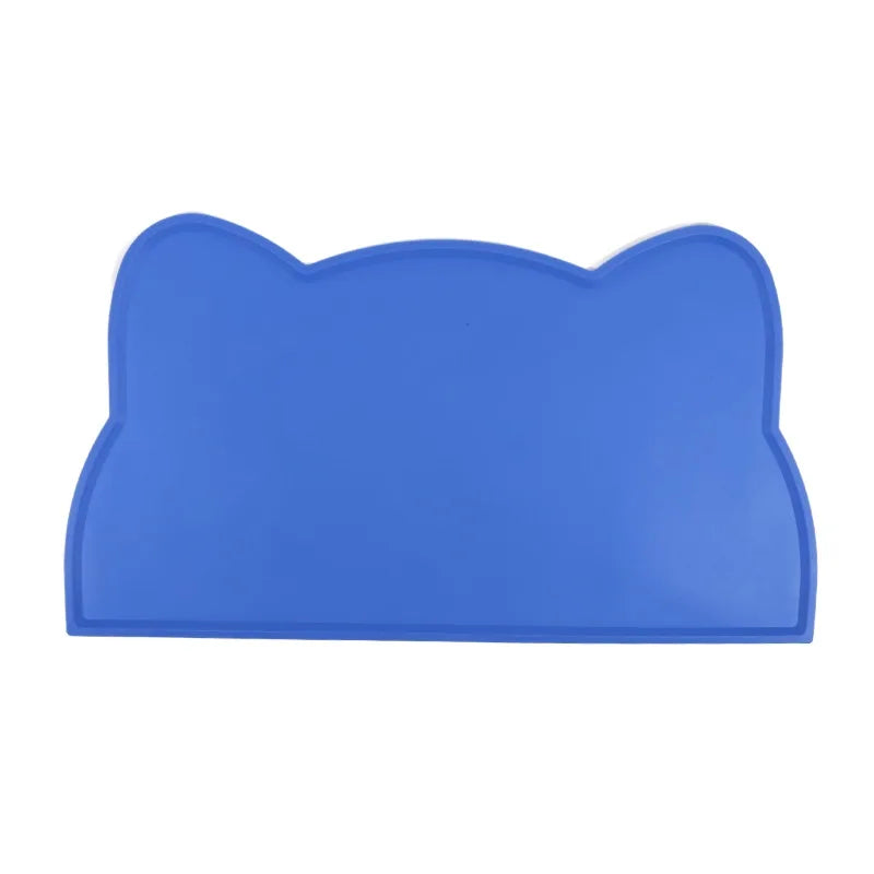 Silicone Pet Feeding Mat - Non-Slip Waterproof Food Bowl Placemat