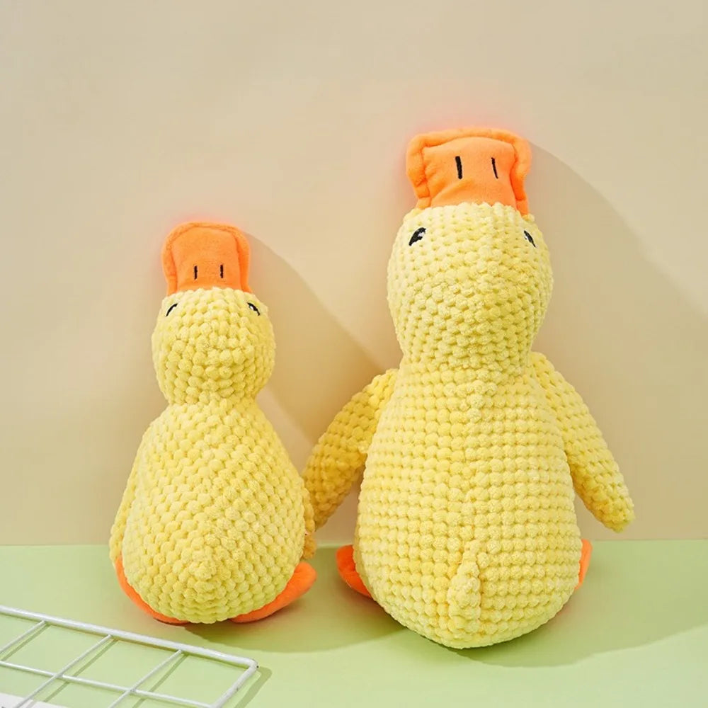 Calming Duck Plush Toy - Squeaky Comfort Toy for Anxious Dogs & Puppies