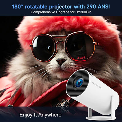 Magcubic Projector HY300 Pro 4K Dual Wifi6 290ANSI BT5.0 1080P 1280*720P Home Cinema Outdoor Projetor
