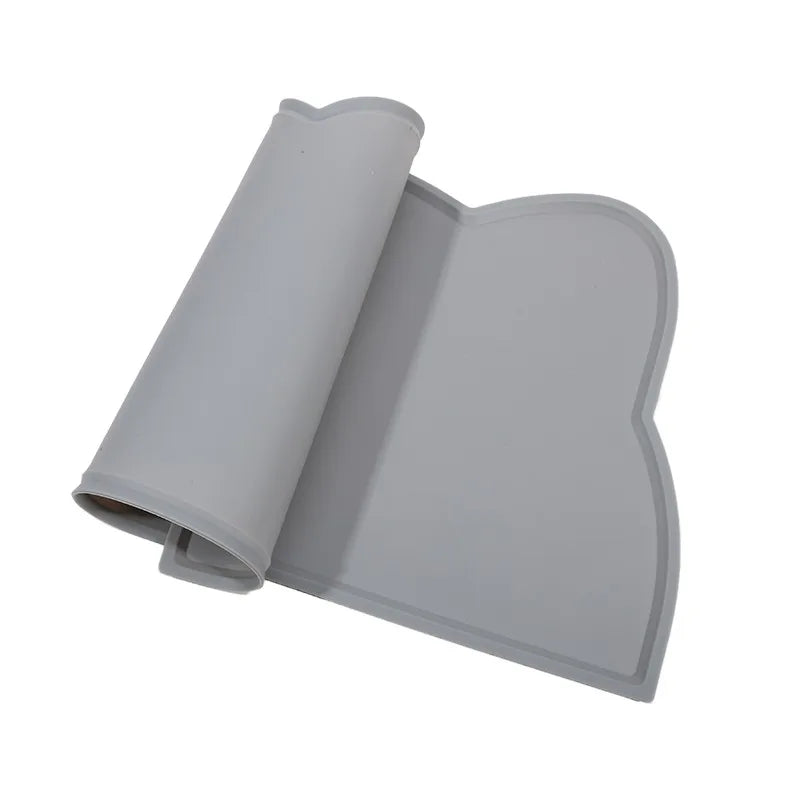 Silicone Pet Feeding Mat - Non-Slip Waterproof Food Bowl Placemat