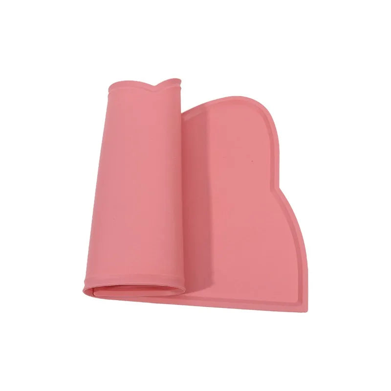 Silicone Pet Feeding Mat - Non-Slip Waterproof Food Bowl Placemat