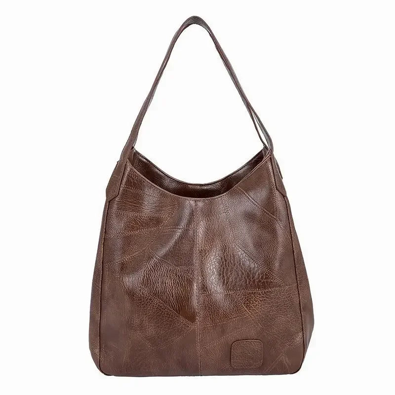 Women's Lightweight Leather Shoulder Bag - Trendy Summer Travel Bag