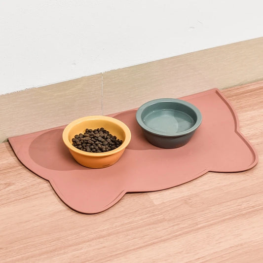 Silicone Pet Feeding Mat - Non-Slip Waterproof Food Bowl Placemat