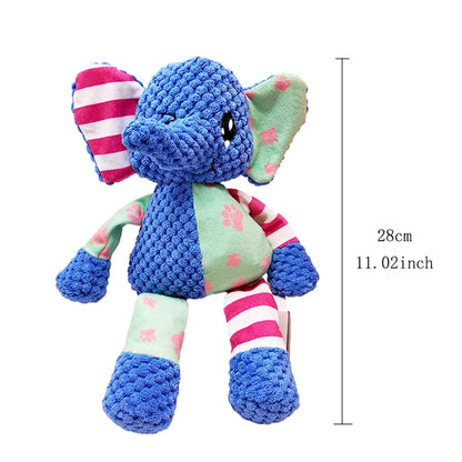 Interactive Squeaky Pet Plush Toy - Bite Resistant Dog & Cat Chew Toy