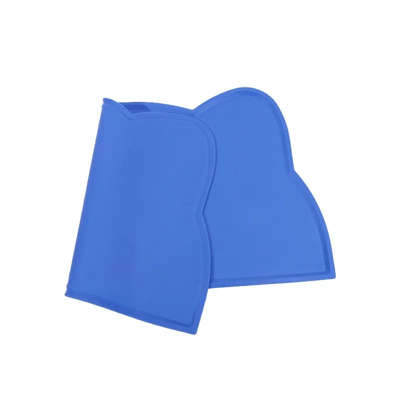 Silicone Pet Feeding Mat - Non-Slip Waterproof Food Bowl Placemat