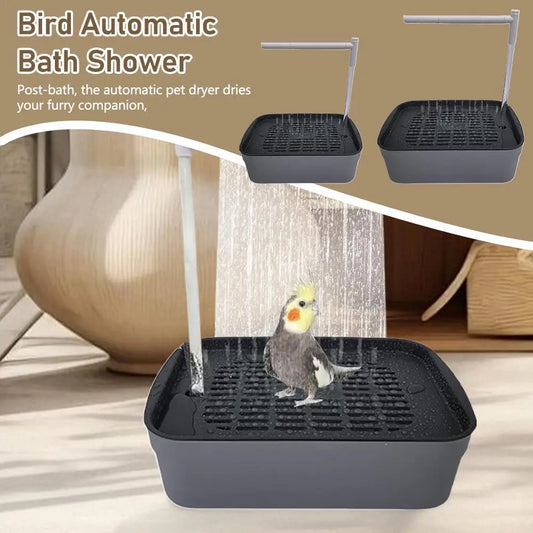 USB Electric Bird Bath Fountain - Automatic Circulating Water Bathtub for Parrots