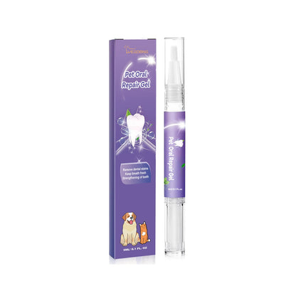 Pet Dental Care Gel Pen - Fresh Breath & Tartar Control for Dogs & Cats