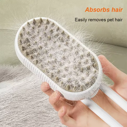 Hot Cat Dog Pet Spray Massage Brush One Button Steam Spray Folding Rotatable Floating Hair Bath Hair Removal Brush Comb