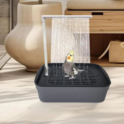 USB Electric Bird Bath Fountain - Automatic Circulating Water Bathtub for Parrots